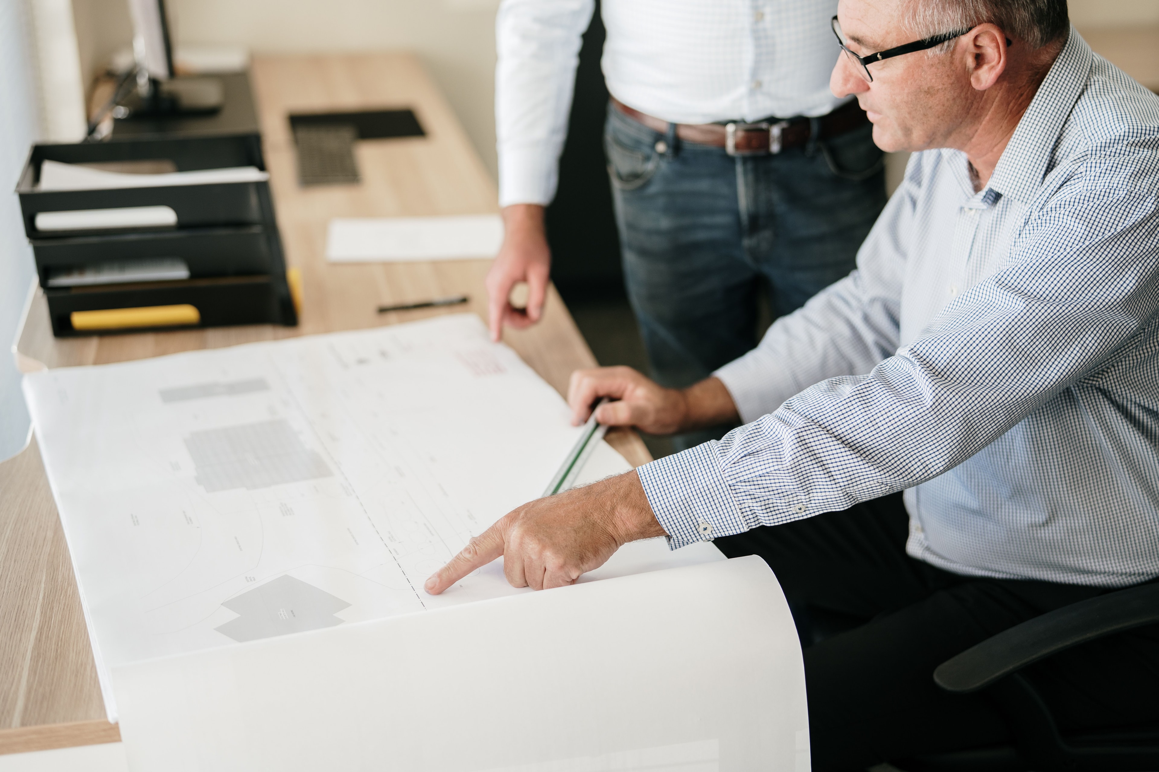 Designer working at computer